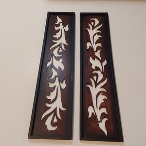 Wall decor  Metal SET  24" Length  5" 5/8 wide